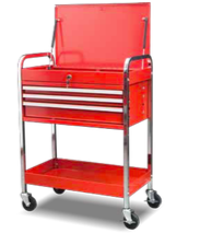 UTC213 3-drawer utility cart with lid