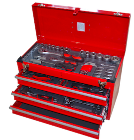 Tool Box with tools 3 drawer