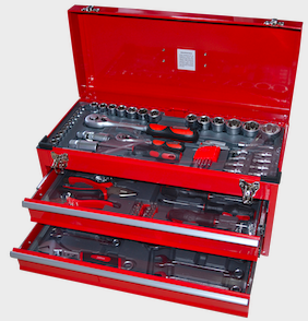 Tool Box with tools  2 drawer